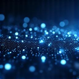 Data visualization on a screen, representing data analytics.